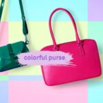 colorful purse